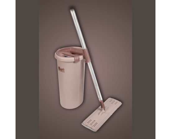 Система для уборки KRAFT Light Mop швабра, ведро с отжимом, 2 насадки KT 835801 – изображение 2
