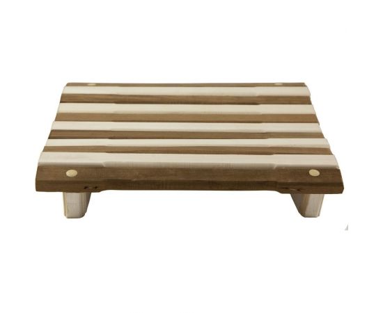 Пружинный анатомический подголовник Банная линия Капучино 35х35х10 см, липа 12-562 – изображение 2