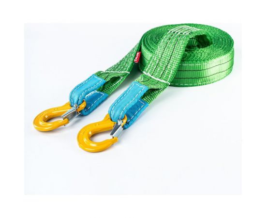 Усиленный буксировочный трос Tplus 12т 5м Крюк/Крюк T000913 – изображение 2