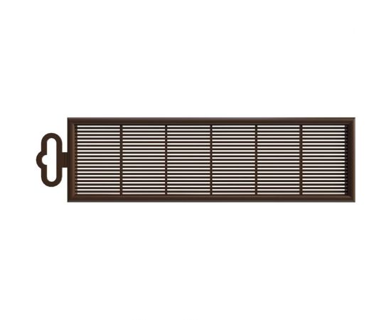 Решетка вентиляционная 2307ДП (227x67 мм; коричневая) ERA 90-01923 – изображение 2