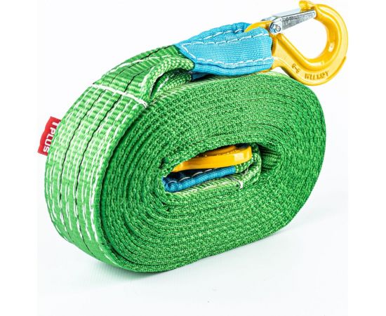 Усиленный буксировочный трос Tplus 12т 5м Крюк/Крюк T000913 – изображение 3