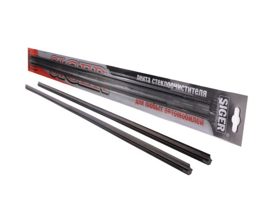 Резинки щеток стеклоочистителя (2х660 мм; черные) SIGER REZ00012 – изображение 3