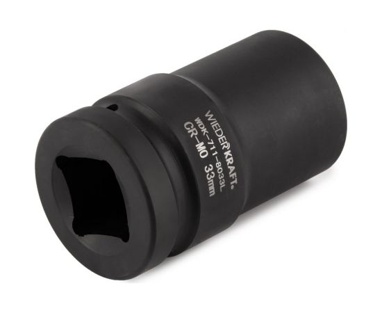 Головка торцевая ударная глубокая 6-гранная (33 мм; 1"") WIEDERKRAFT WDK-711-8033L – изображение 3