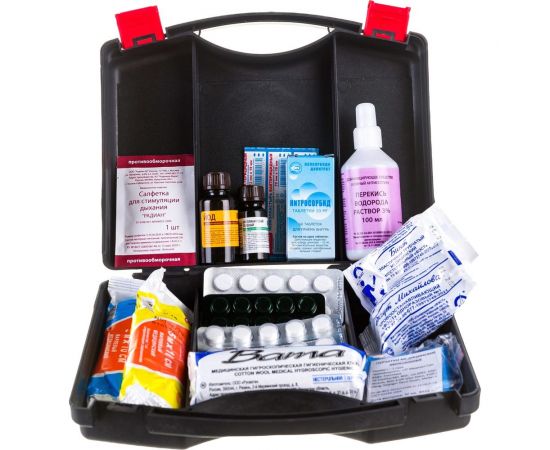 Аптечка первой помощи ООО АППОМЕД универсальная, пластиковый чемоданчик 2906 – изображение 3