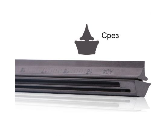 Резинки щеток стеклоочистителя (2х660 мм; черные) SIGER REZ00012 – изображение 4