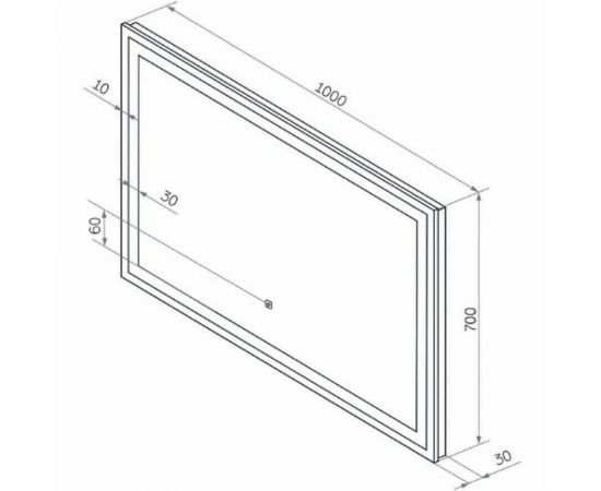 Зеркало Континент Mercury 1000x700 c LED подсветкой ЗЛП624 – изображение 8