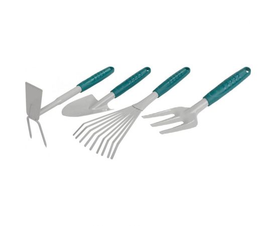 Садовый набор RACO:совок 4207-53481, мотыжка-53486, грабли веерные-53492, вилка посадочная-53496 4225-53/498 