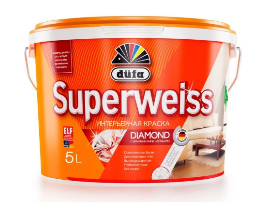 ВД краска Dufa SUPERWEISS RD4 5 л Н0000000396 