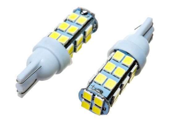 Автолампа диод SKYWAY T10*W5W* 12V 25 SMD Блистер без цоколя 1-конт Белая Гарабиты, номер, салон S08201339 