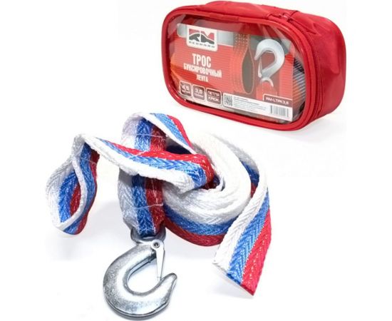 Буксировочный трос REDMARK лента 4,5 м, 3.5 т, петля/крюк RM-LTPK3,5 