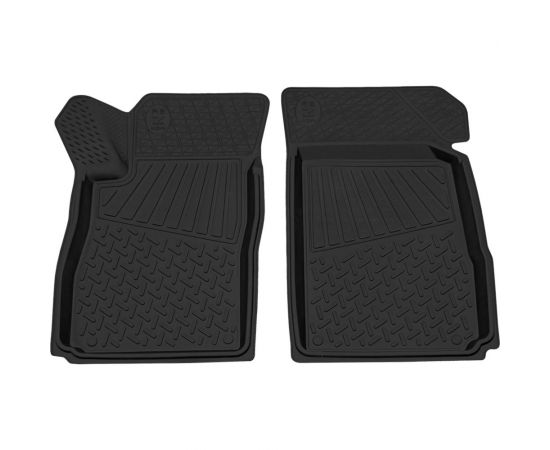 Салонный резиновый коврик REZKON для Chevrolet Cobalt 12-15 передний ряд сидений, черный 1512015100 