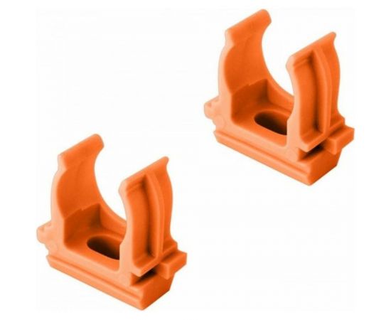 Крепеж-клипса для трубы TDM ПНД 20 мм, оранжевая, 10 шт. SQ0405-0122 