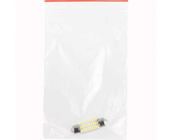Автолампа SKYWAY диод T11(C5W) 12V 30SMD диодов 1-конт 36мм, белая салон S08201495 – изображение 2