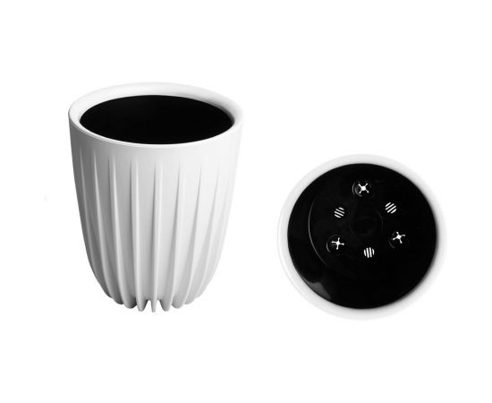 Пластиковый горшок с вкладкой liveingreen СИГМА белый, диам. 25 см, высота 30 см, 10.2 л СИ25-10 – изображение 2