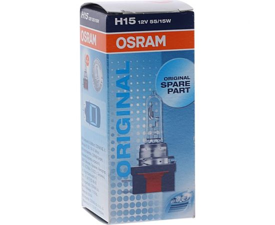 Автолампа OSRAM H15 15,55 PGJ23t-1 12V, 1, 10 64176 – изображение 2