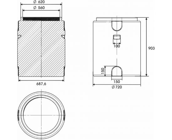 Вертикальная емкость ПолиТим 330 л PT-V330 – изображение 3