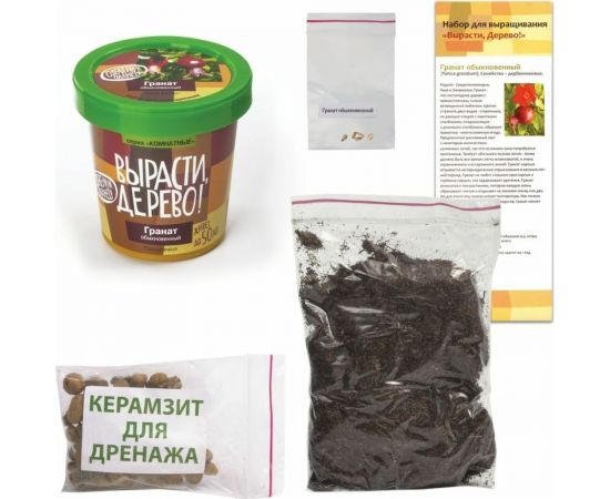 Набор для выращивания растений Вырасти,Дерево! Гранат обыкновенный zk-014 – изображение 3