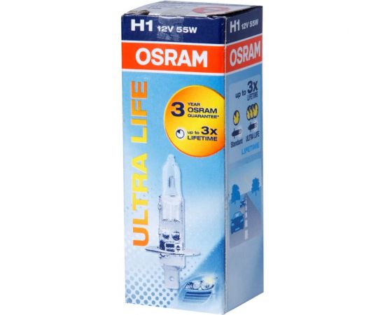 Автолампа OSRAM H1 55 P14.5s ULTRA LIFE 12V, 1, 100 64150ULT – изображение 3