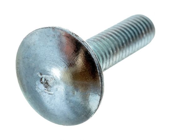 Мебельный болт КРЕП-КОМП цинк, DIN603, 6х25, пр. 5.8, фасовка 300 шт. бм625ф – изображение 3