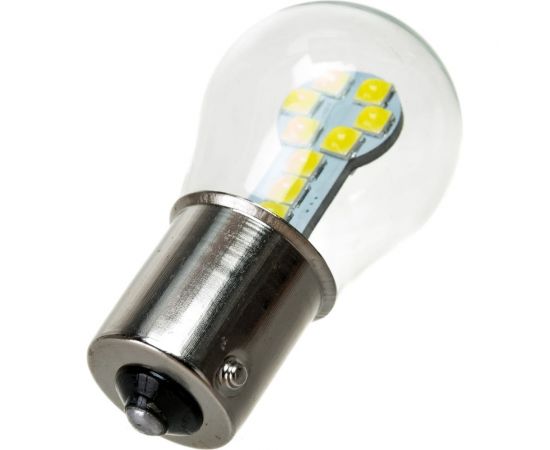 Автолампа SKYWAY диод S25 P21W 12V 9SMD BA15s 1-конт Белая зад��ий ход, повороты S08201429 – изображение 4