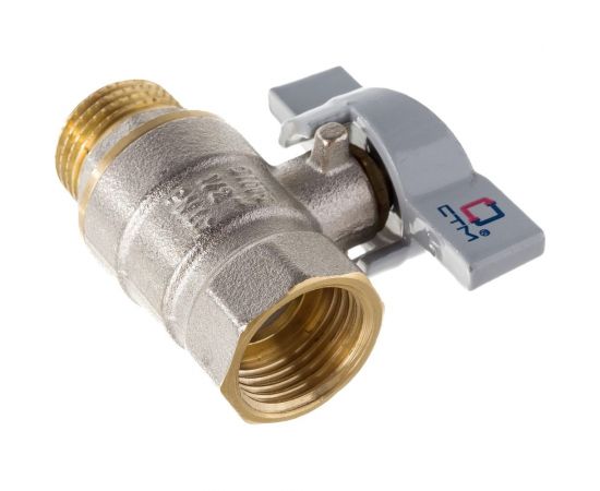 Шаровой кран для воды СТМ СТАНДАРТ 1/2"", г/ш, бабочка CWFMB012 – изображение 4