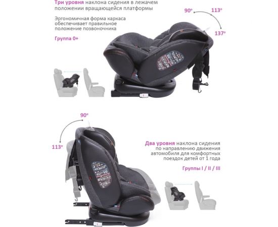 Детское автокресло Babycare Shelter гр 0+/I/II/III, 0-36кг ST-3_ЭКО-Темно-серый 4680210045860 – изображение 6