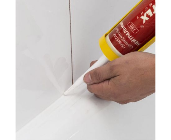 Силиконовый нейтральный герметик Политех PRO (белый; 280 мл) 6507945 – изображение 7