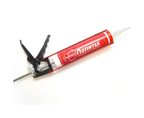 Силиконовый универсальный герметик Политех (белый; 280 мл) 6507520 – изображение 7