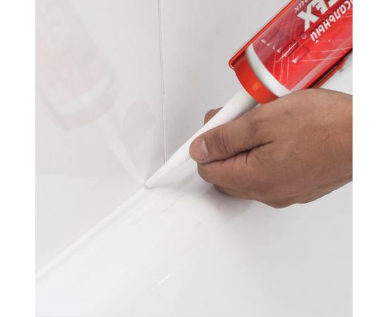 Силиконовый универсальный герметик Политех (белый; 280 мл) 6507520 – изображение 8