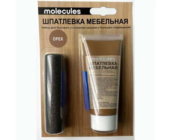 Мебельная шпатлевка Molecules орех KMLS756 