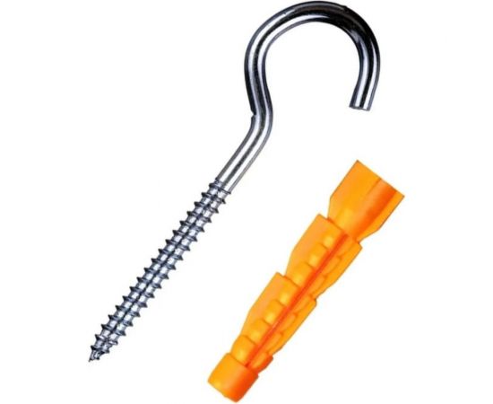 Шуруп-полукольцо Стройметиз 4,0х50 с унив.дюбелем 6х42, уп.2 шт. европодвес 2930301 