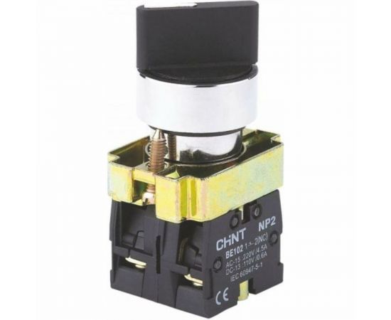 Переключатель CHINT NP2-BD21 2 полож. с фиксацией 1НО IP40 574847 