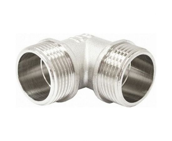 Угольник STI латунный Ду20 (3/4") Ру16 НР/НР никелированный D270-05011 