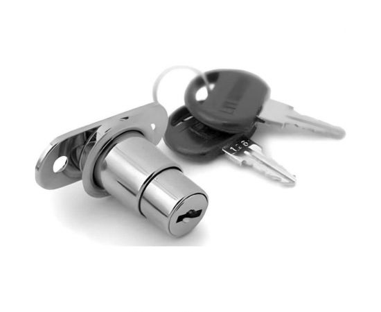 Нажимной мебельный замок MFK-TORG круглый ключ Z/M02533700 Z/M1383 