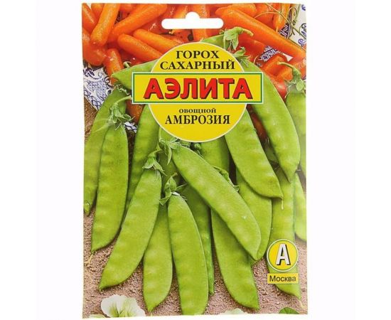 Семена Аэлита Горох овощной Амброзия Сахарный, 25 г 4601729001079 