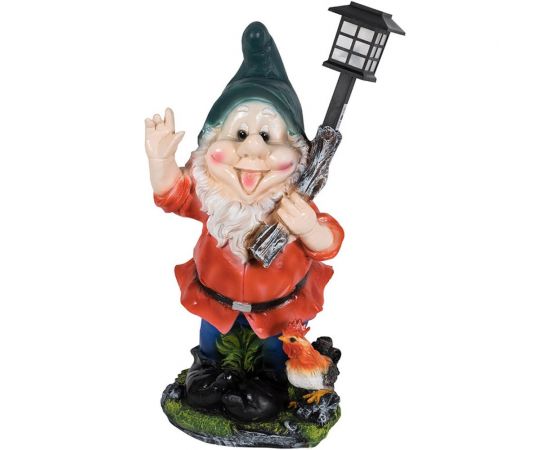 Садовая фигурка Park Гном с фонарем и петухом H-61 см 169415 