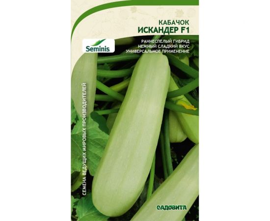 Семена САДОВИТА Кабачок Искандер F1 5 семечек 00140096 