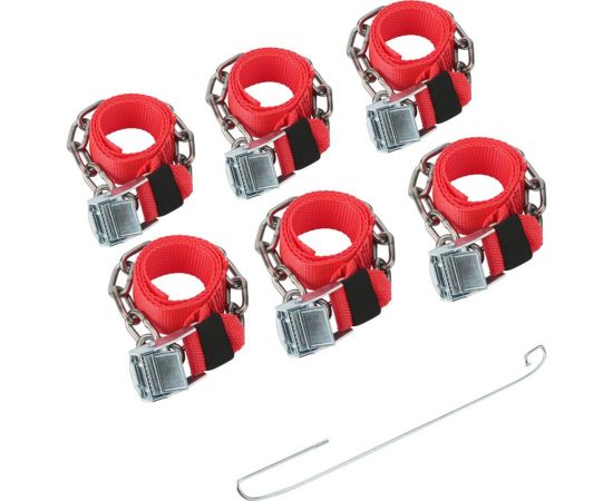 Цепи противоскольжения для легковых автомобилей REXANT однорядные, 6 шт. 07-7024-2 