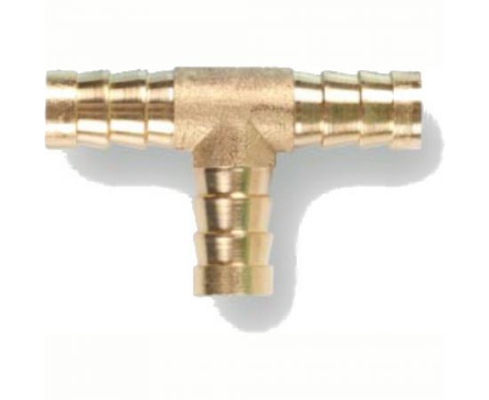Переходник T-образный елочка 10 мм, латунь ECO AB-T-E10 