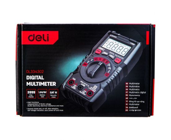 Универсальный цифровой мультиметр DELI DL334302 102977 – изображение 15