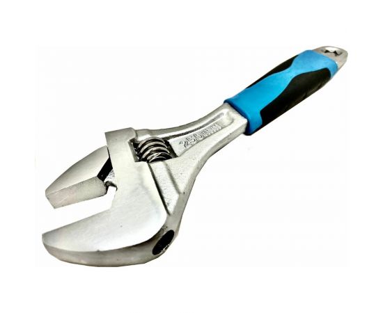 Разводной гаечный ключ Промлайн 10"" 250мм, расхождение губок 32мм, сталь cr-v, двухкомпонентные рукоятки ПЛ015020210_z022 – изображение 2