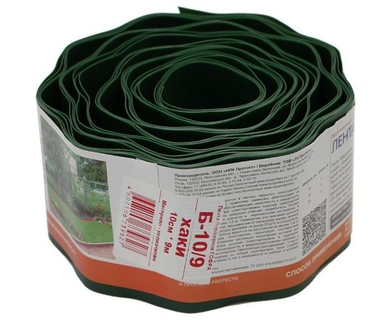 Бордюрная лента Протэкт 9 м, хаки ГОФРА Б-10/9 х – изображение 2