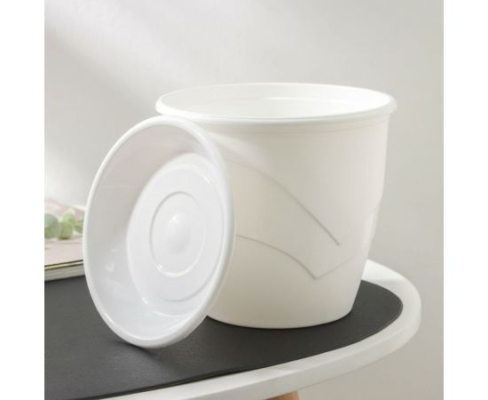 Горшок для цветов с поддоном СИМАЛЕНД Венеция 2 л, 16х14 см, белый 4483974 – изображение 2