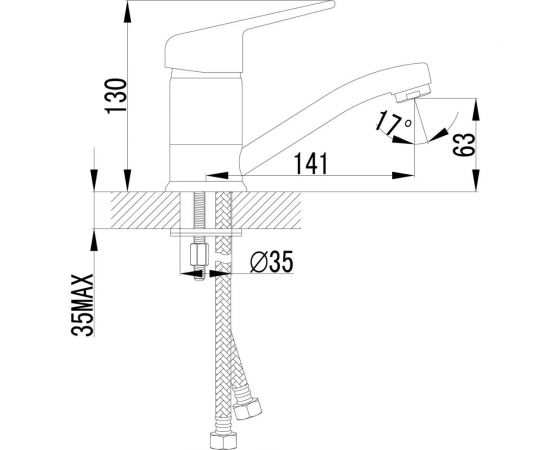 Смеситель для раковины Lemark Luna LM4107C – изображение 2