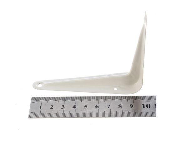 Кронштейн MFK-TORG модель1 Л 75х100 0.7мм белый К-98 Л – изображение 2