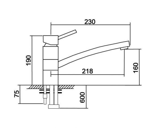 Кухонный Смеситель EMAR ЕС - 3011 black – изображение 2