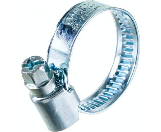 Червячный хомут Nord-Yada 16-27 мм, оцинк. сталь 904415 – изображение 3