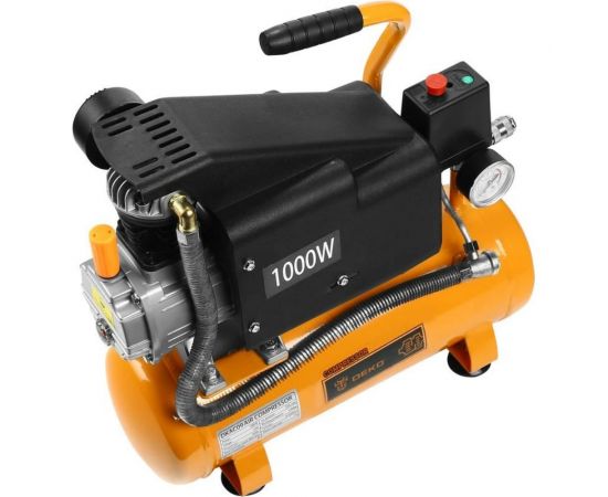 Компрессор DEKO воздушный поршневой масляный DKAC09, 9л ресивер 018-1110 – изображение 4