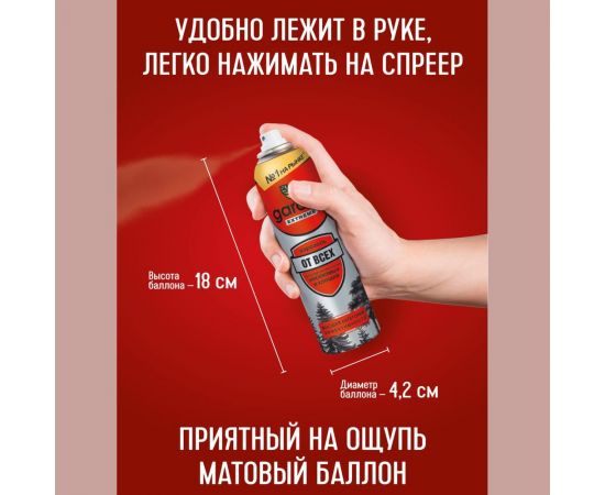 Аэрозоль-репеллент от всех летающих кровососущих насекомых и клещей GARDEX Extreme 150 мл 0150 – изображение 4