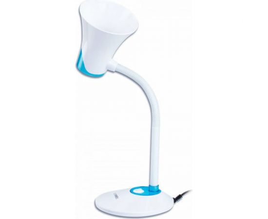Настольный светильник SONNEN OU-607, на подставке, цоколь Е27, белый/синий, 236681 – изображение 4